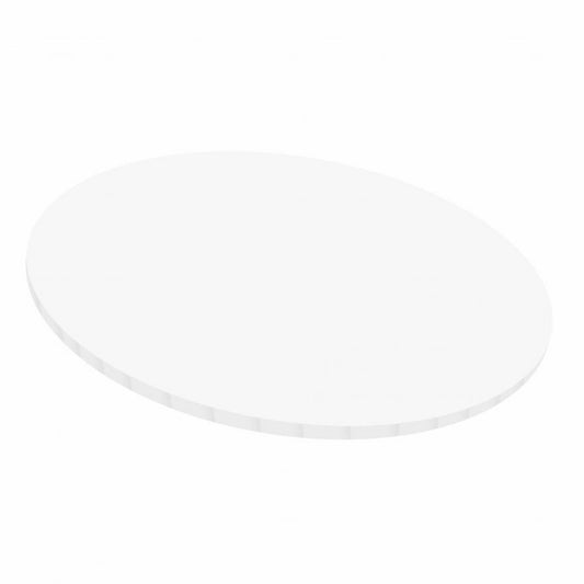 White Round Matt Masonite Board 5mm
