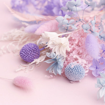 Deluxe Dried Flower Box (Cool Blues, Lilac, Pink & White)
