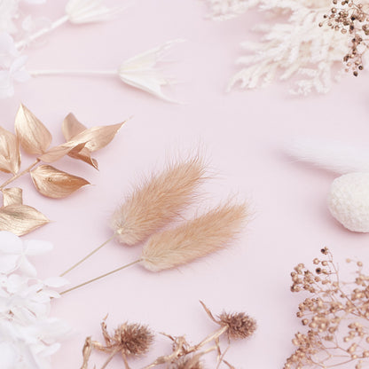 Deluxe Dried Flower Box (Gold & White)