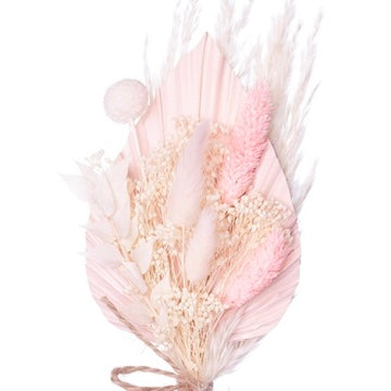 Dried Palm Spear Bouquet (Pink & Pampas)