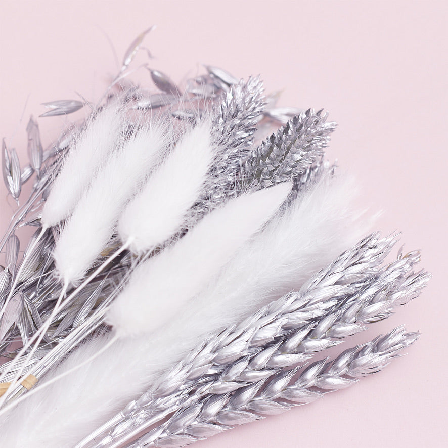 Dried Flower Box Mixed (Silver)