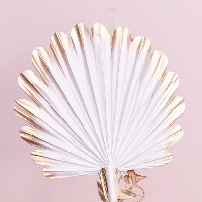 Shell Palm Bouquet (Gold & White)