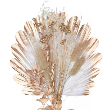 Shell Palm Bouquet (Gold & White)
