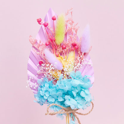 Dried Palm Spear Bouquet (Rainbow Sherbet)