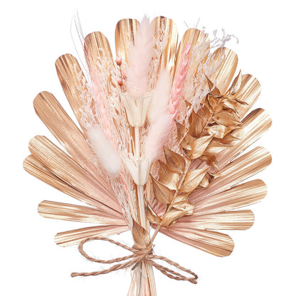 Shell Palm Bouquet (Pink, Gold & White)