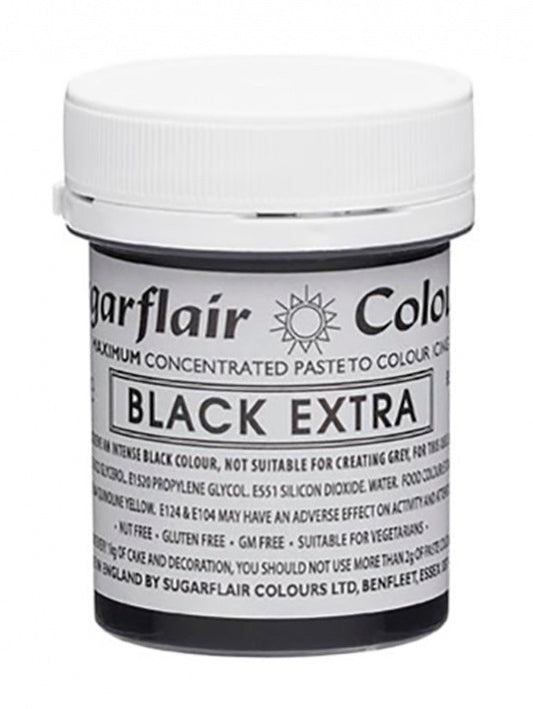 Sugarflair Black Extra - Max Concentrated Paste Colouring 42g