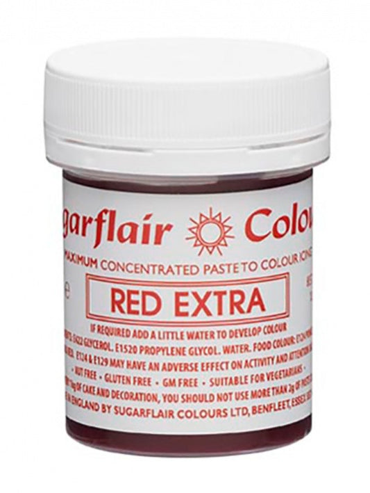 Sugarflair Red Extra - Max Concentrated Paste Colouring 42g