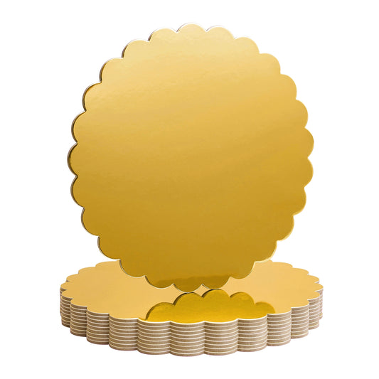 Gold Mirrored Cake Boards (Pack of 10)
