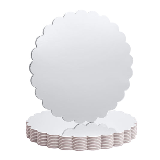 Silver Mirrored Cake Boards (Pack of 10)